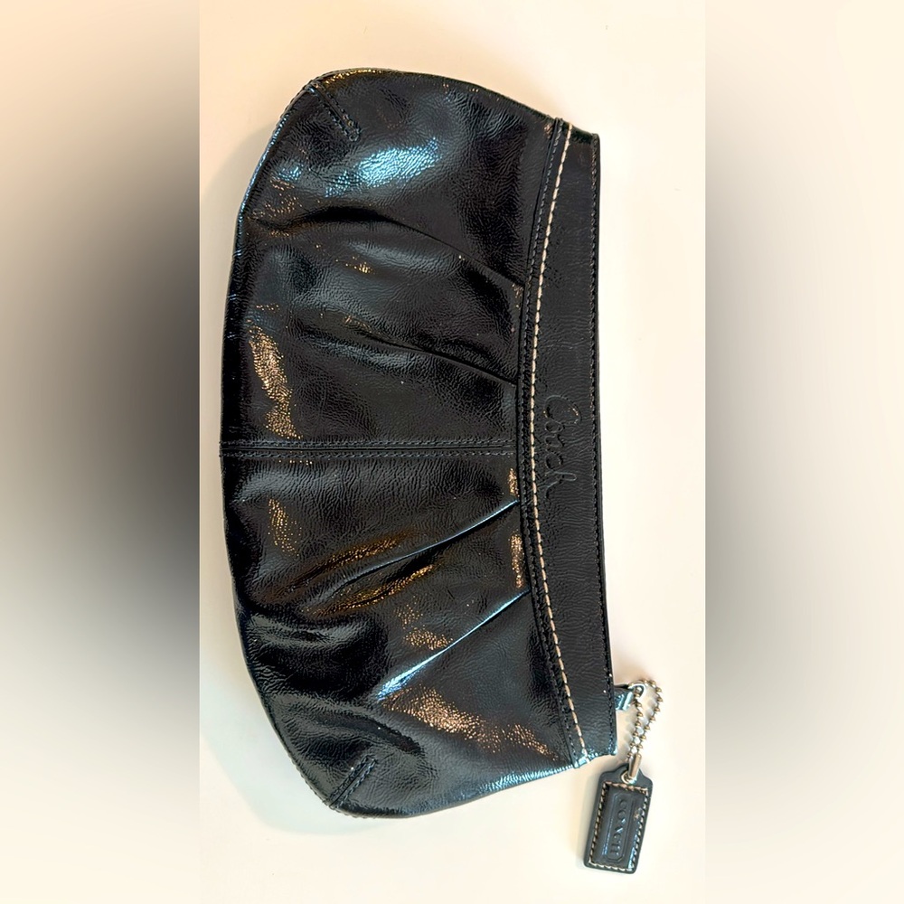 Coach Black Leather Clutch